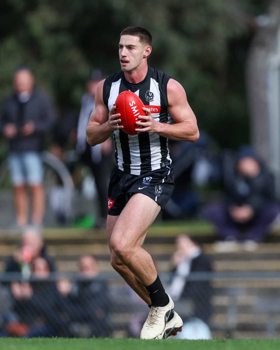 Ben De Bolfo, Pro Precision strength and conditioning coach, playing VFL football for Collingwood